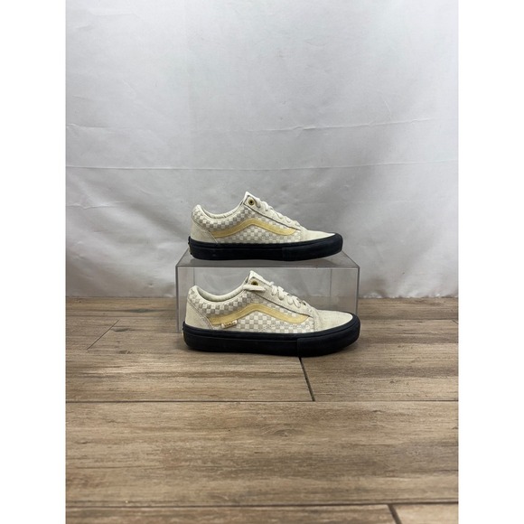 Vans Shoes - Vans Old Skool Pro Skate‎ Shoes Checkered Suede Low Top Sneakers